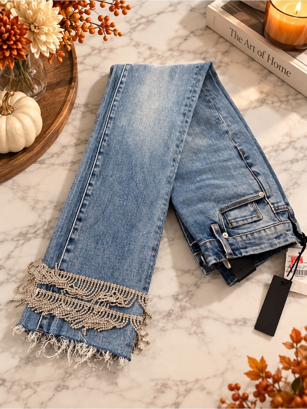 BLANKNYC Beaded Fringe Jeans β¨ - Picture 2 of 5